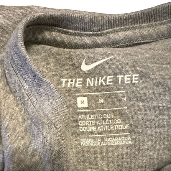 NIKE Long sleeve t-shirt Grey solid color Men size Medium - Picture 15 of 15